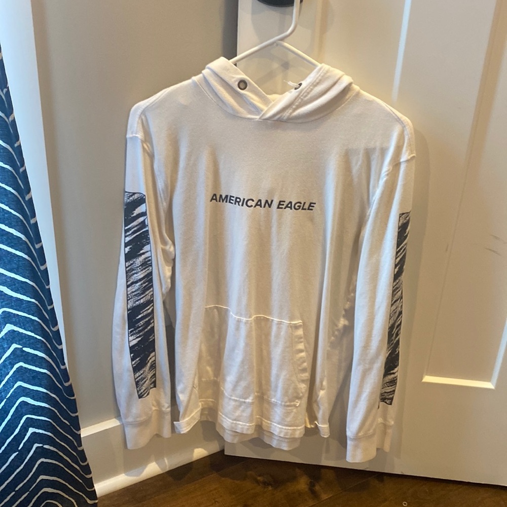 american eagle white hoodie